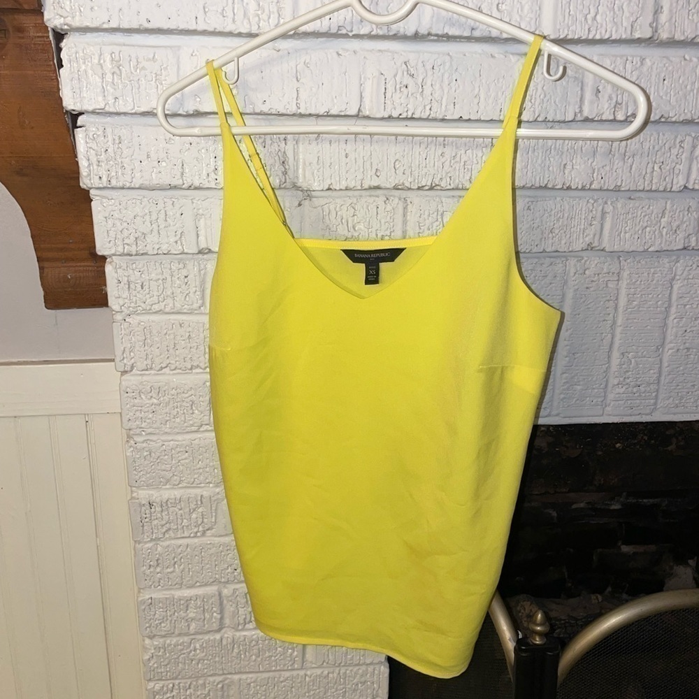 Banana Republic Yellow adjustable strap camisole